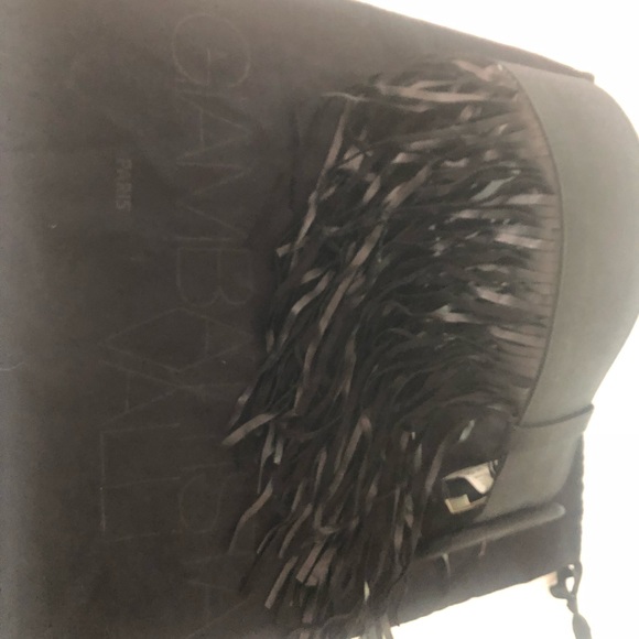 Giambattista Valli leather linen fringe belt - Picture 7 of 9